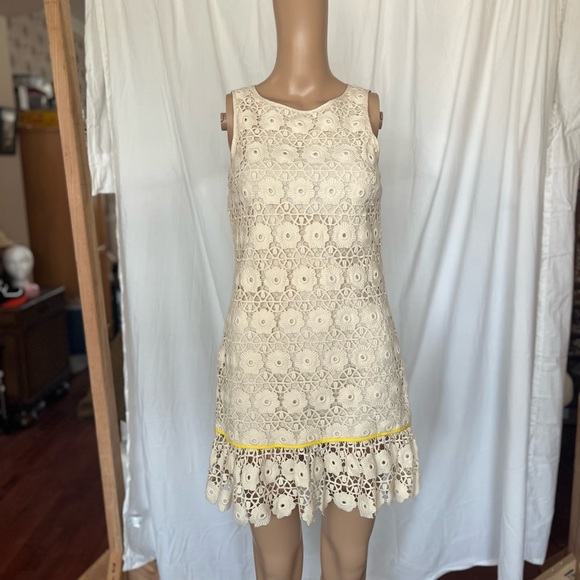 Juicy Couture Daisy Guipure Ivory Lace Crochet dress size 0